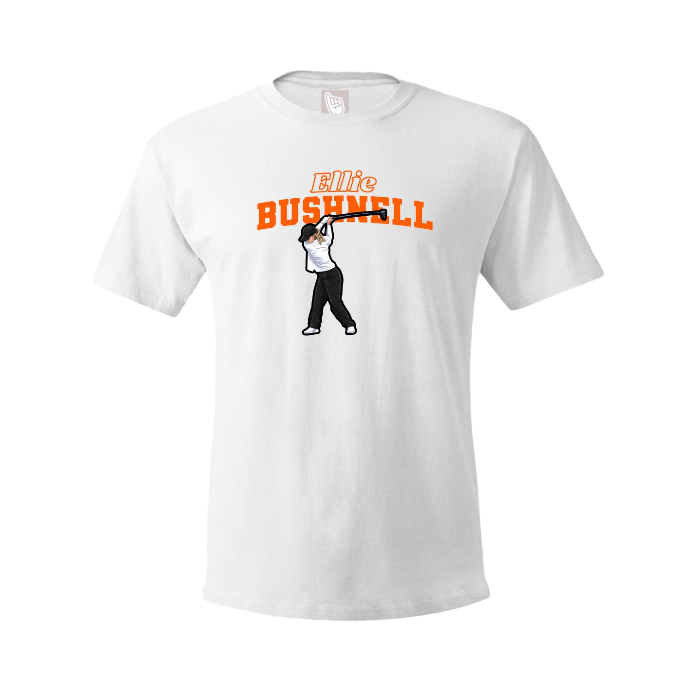 Youth Tee — Name Arch in White