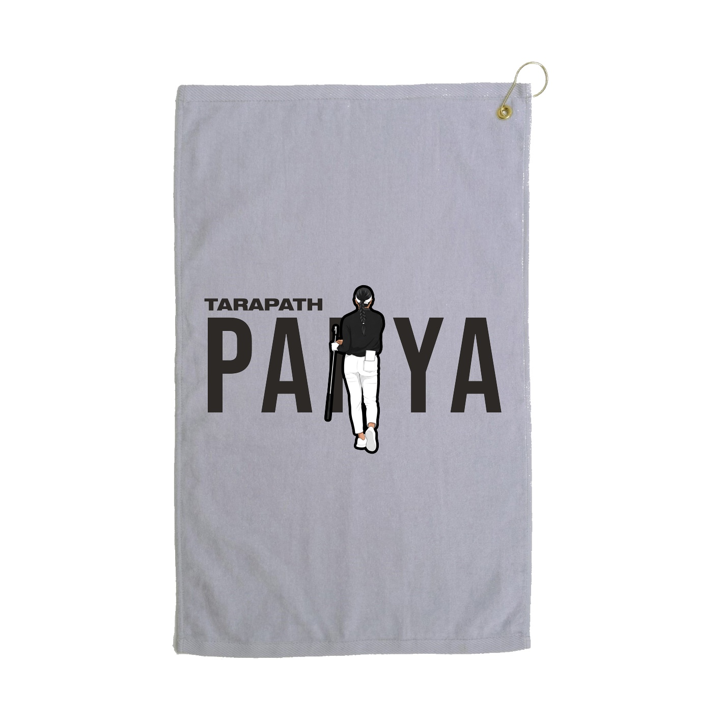 Golf Towel — Player Name in Grey