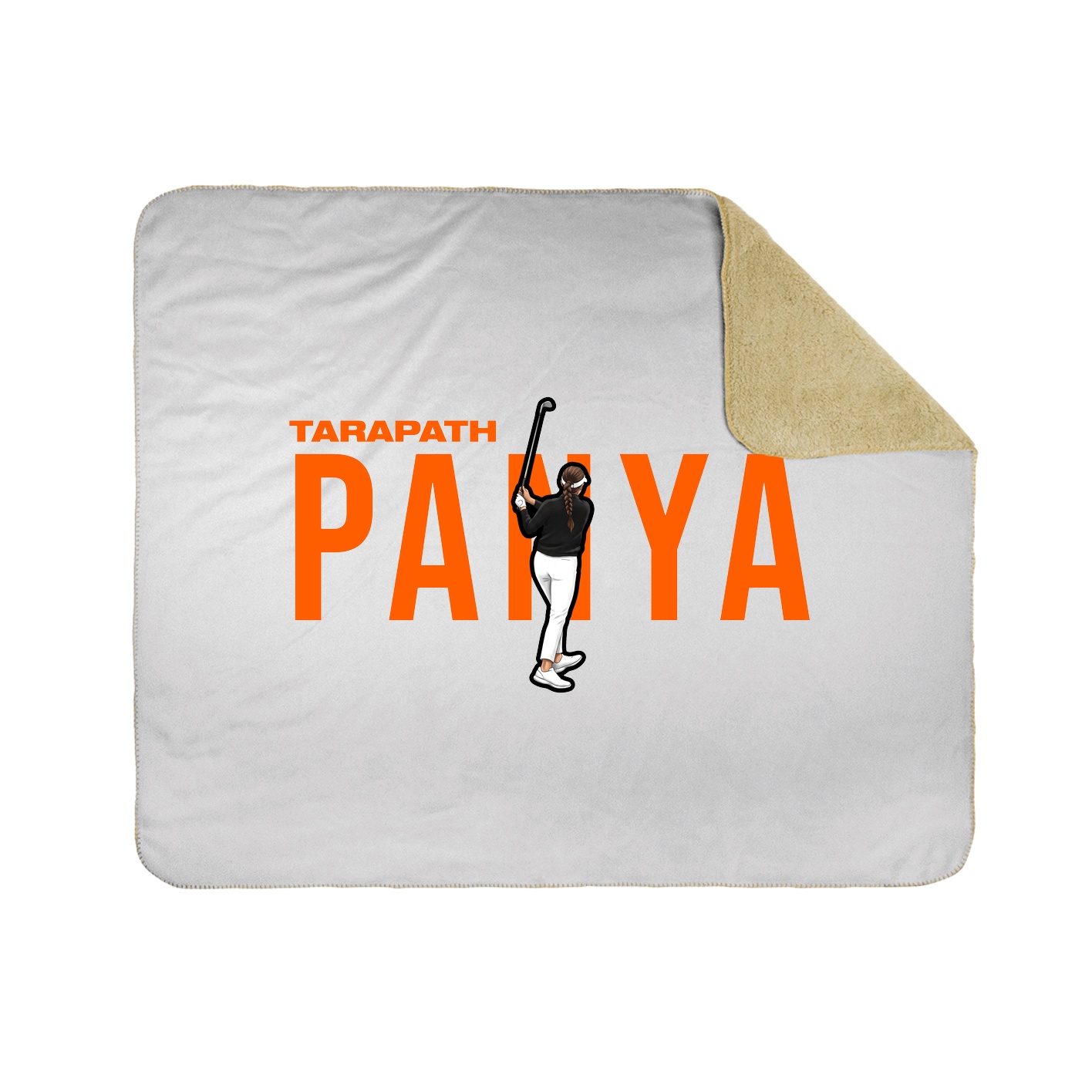Throw Blanket — Player Name in White