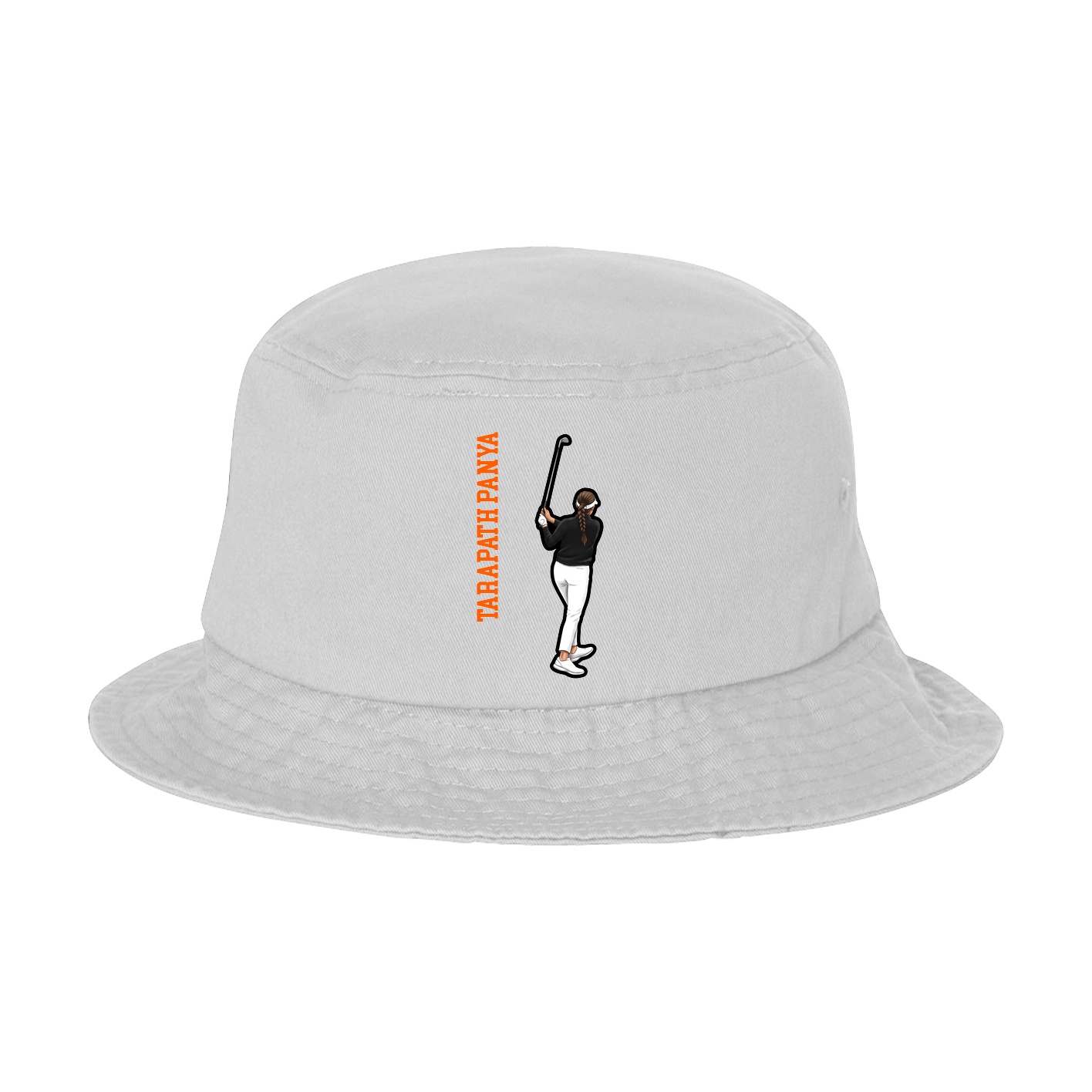 Bucket Cap — Name Vertical in White
