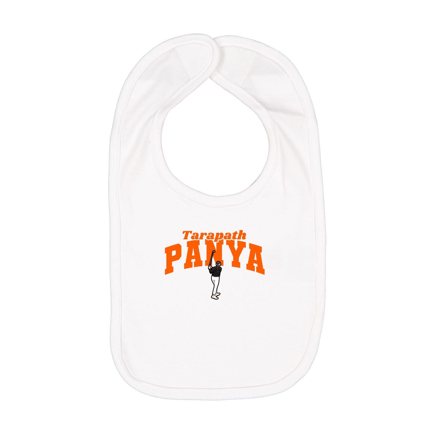 Infant Bib — Signature Arch in White