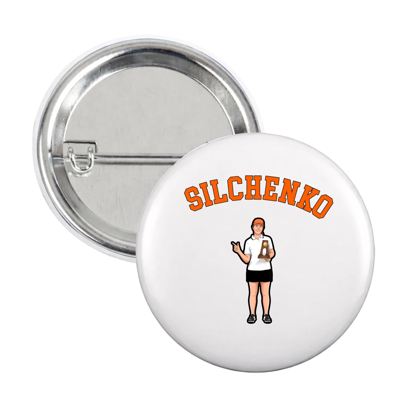 Game Day Button — Shirsey Arch in White