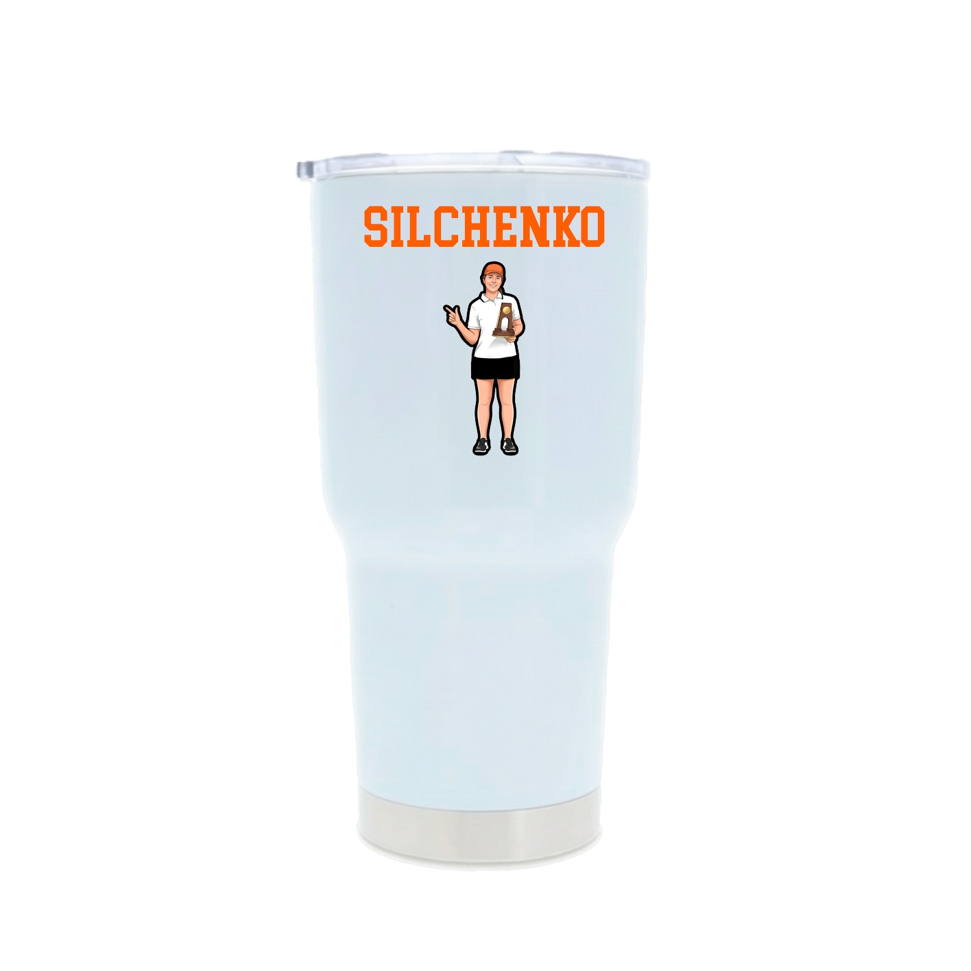 30oz Stainless Steel Tumbler — Shirsey in White