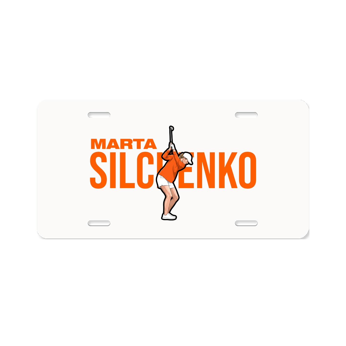 License Plate — Player Name in Classic