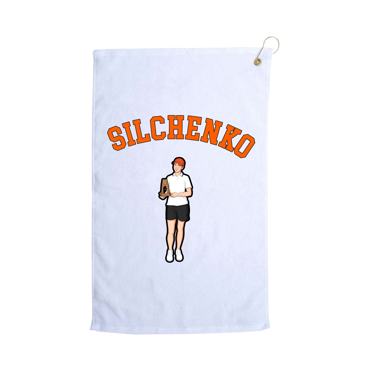 Golf Towel — Shirsey Arch in White
