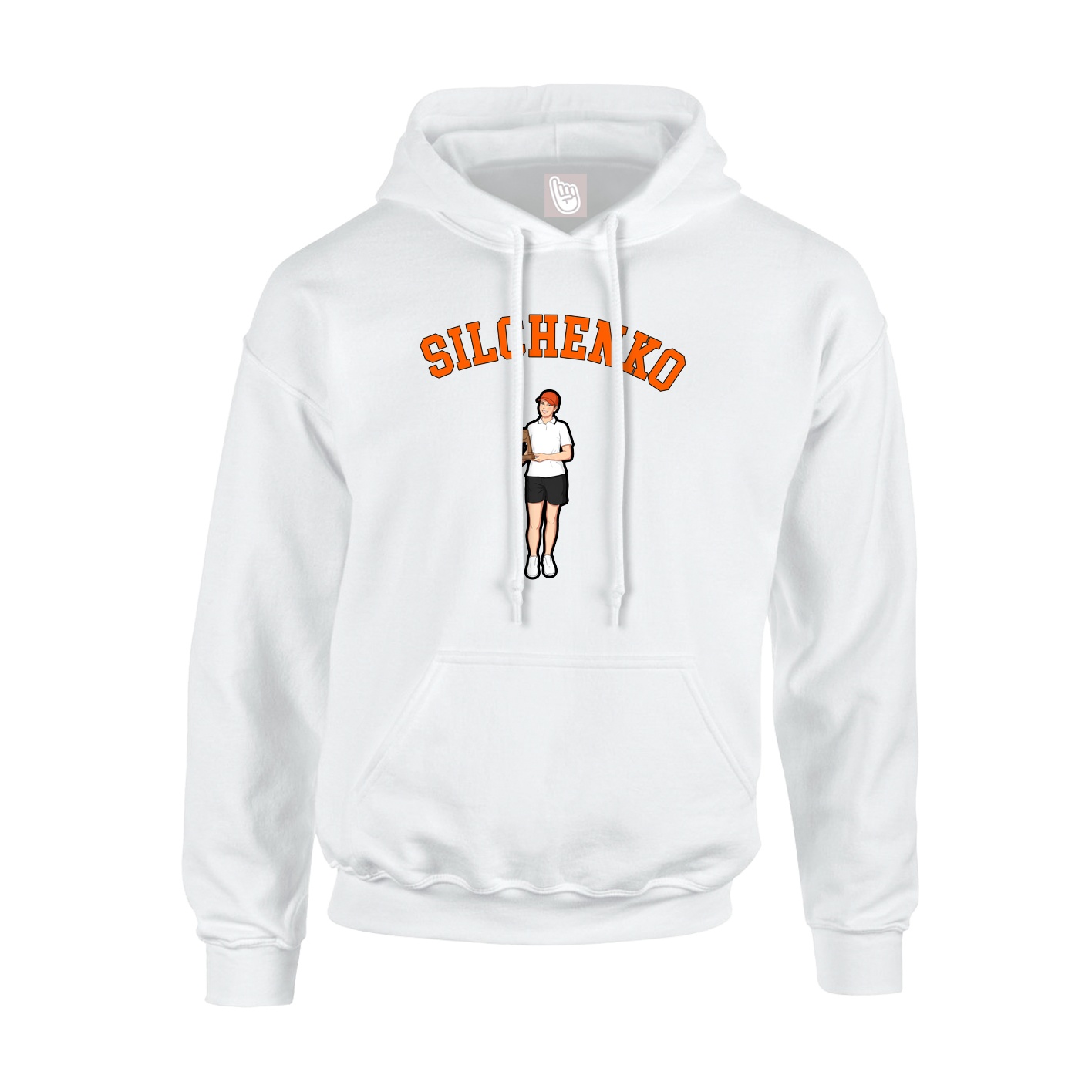 Youth Hoodie — Shirsey Arch in White