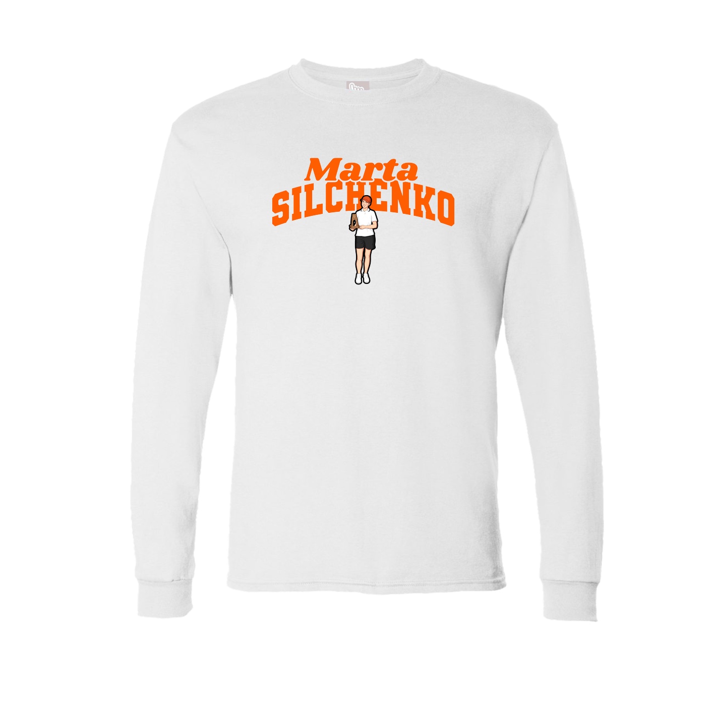 Long Sleeve Tee — Signature Arch in White