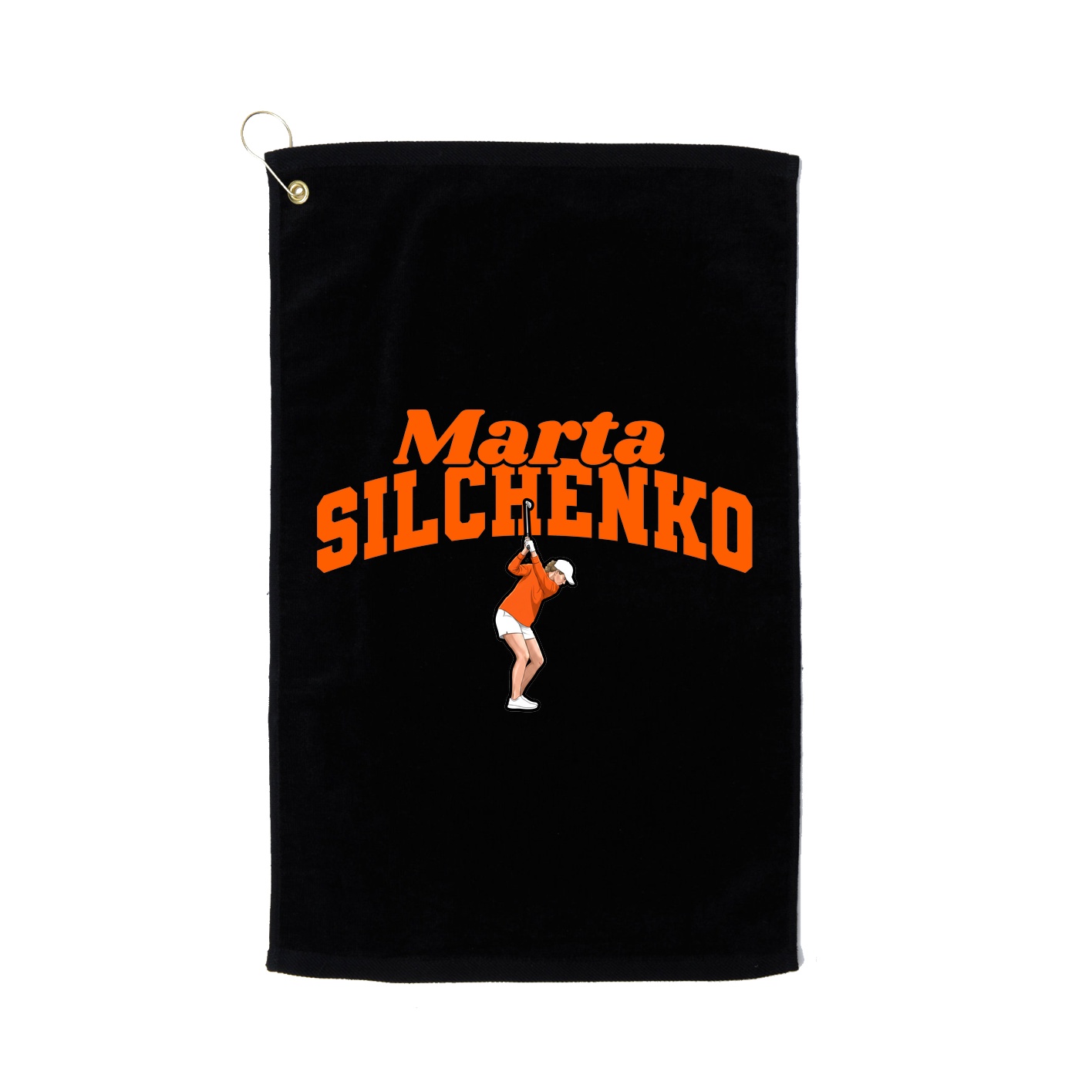 Golf Towel — Signature Arch in Black