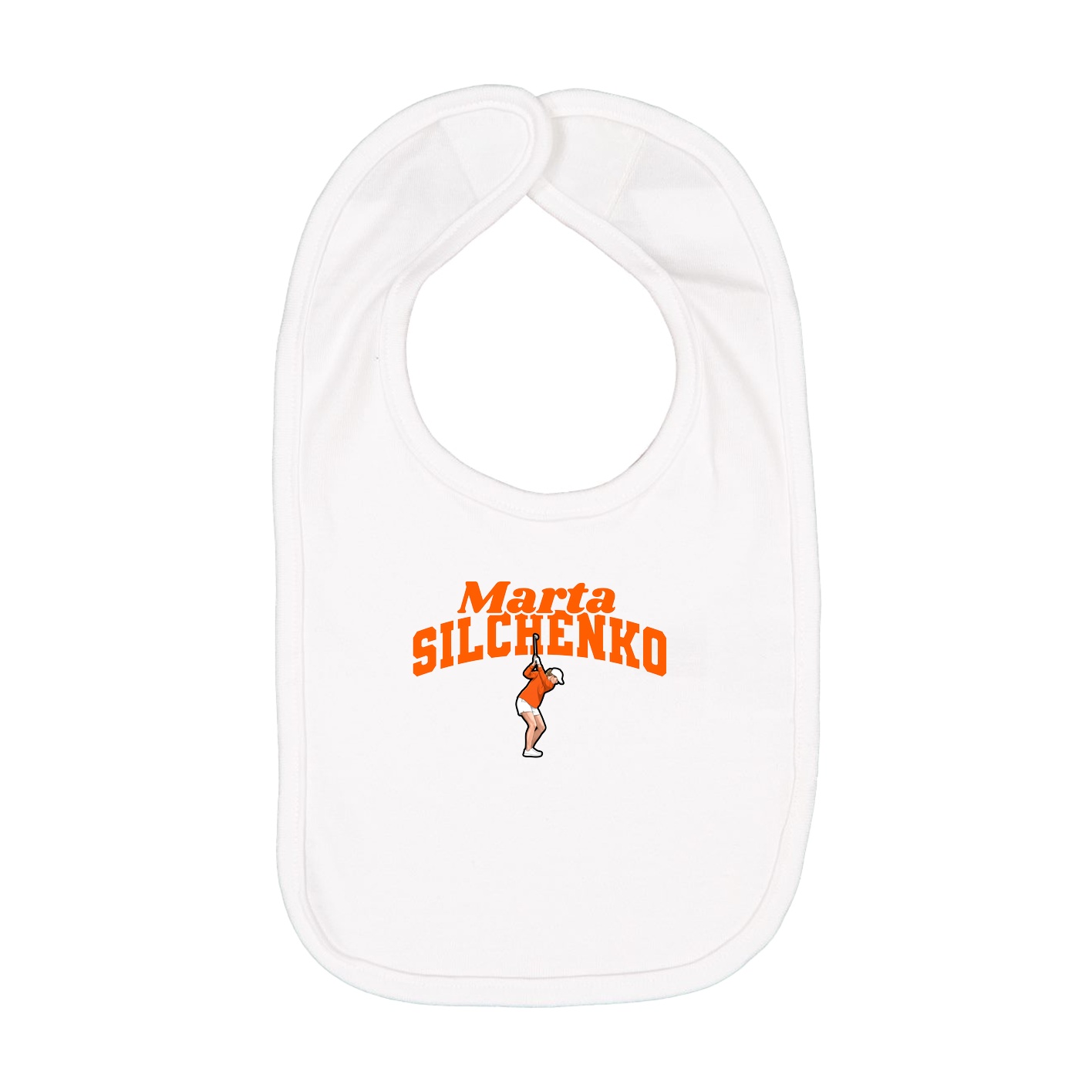 Infant Bib — Signature Arch in White