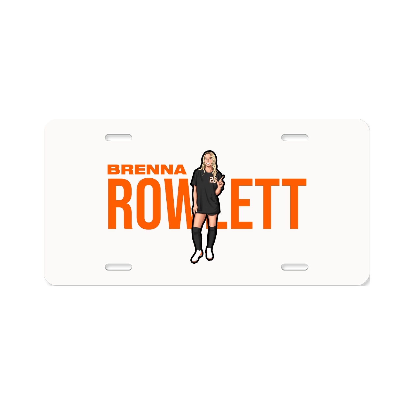 License Plate — Player Name in Classic