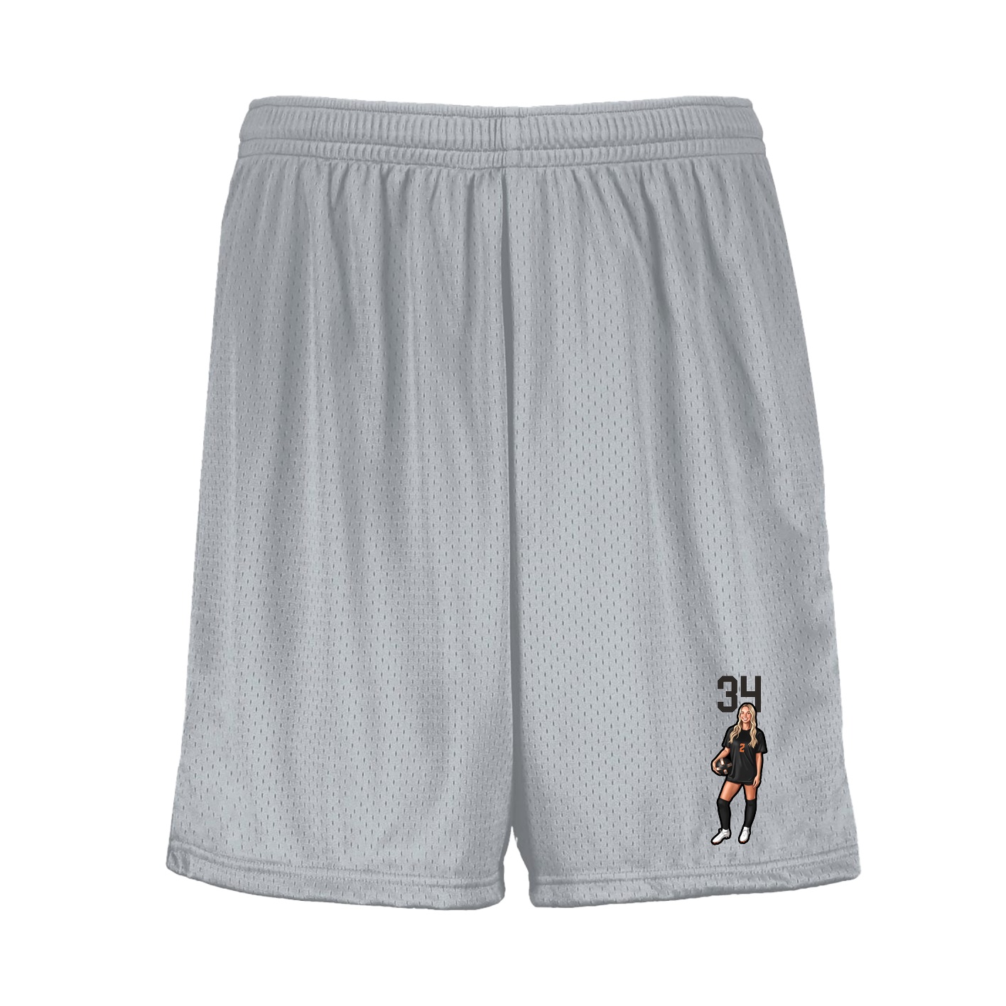 Shorts — Number Top in Silver