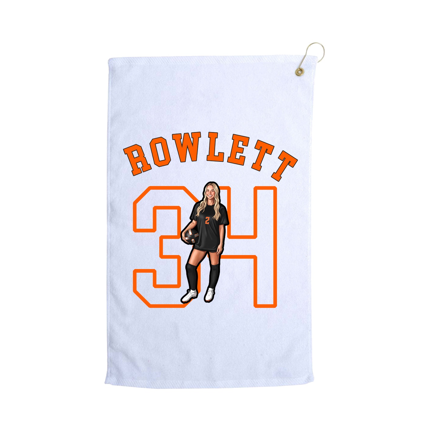 Golf Towel — Shirsey Arch in White