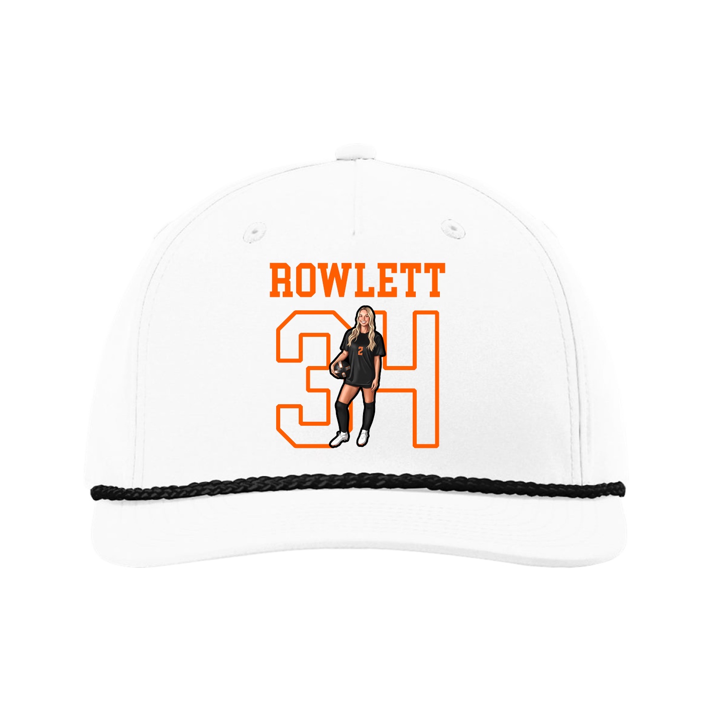 Five-Panel Classic Rope Cap — Shirsey in White
