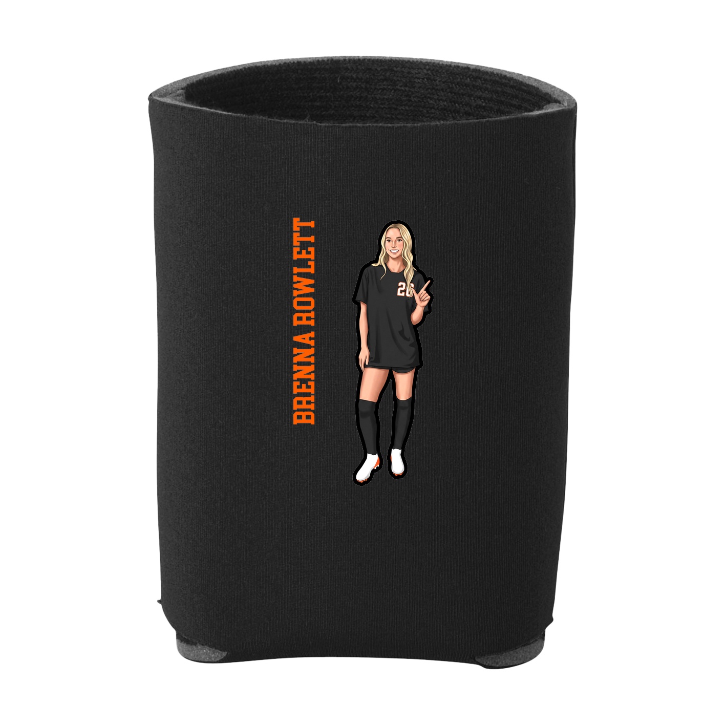 Can Holder — Name Vertical in Black