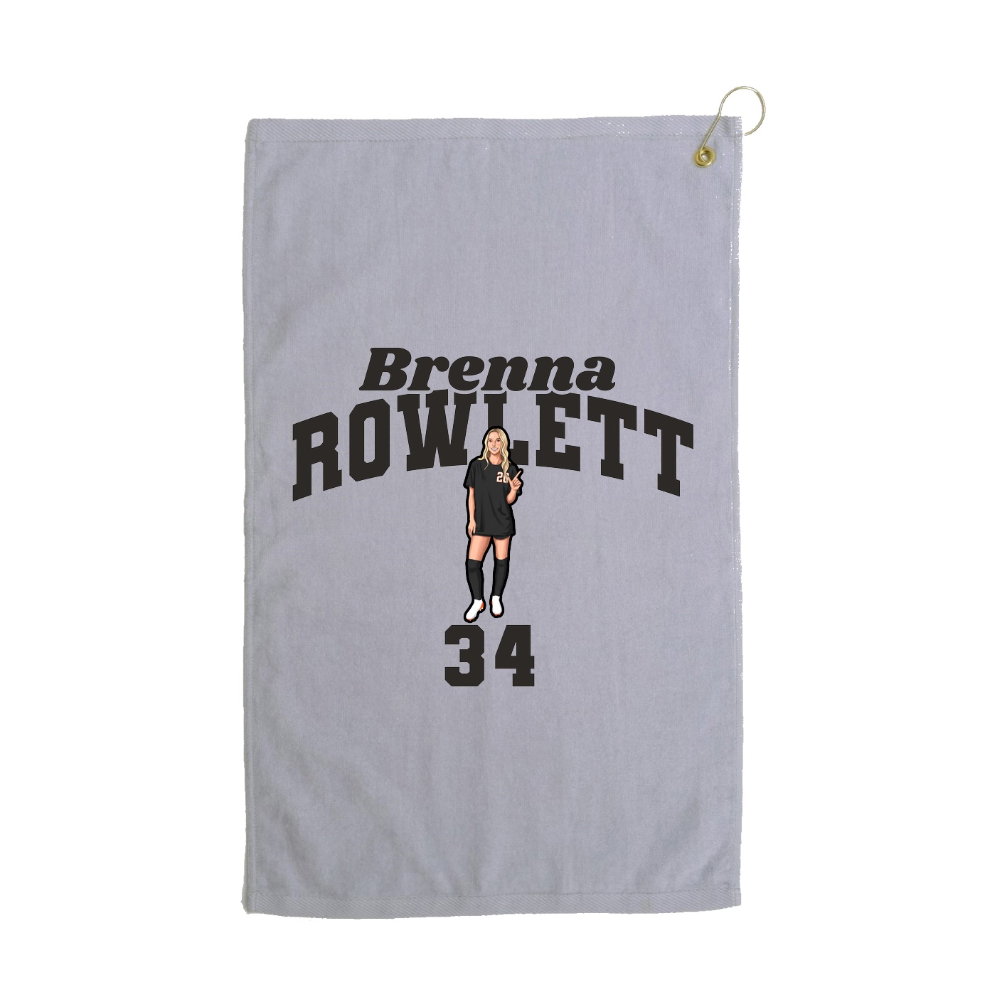 Golf Towel — Signature Arch in Grey