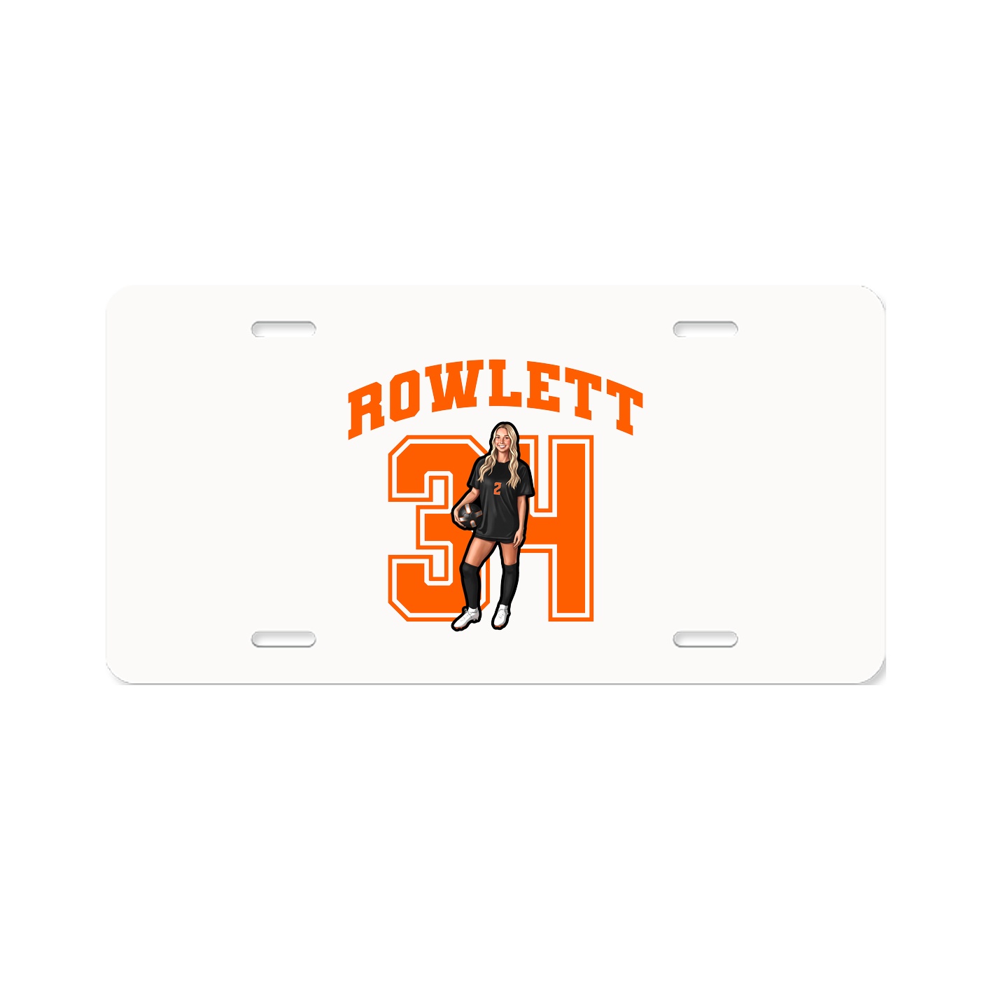 License Plate — Number in Classic