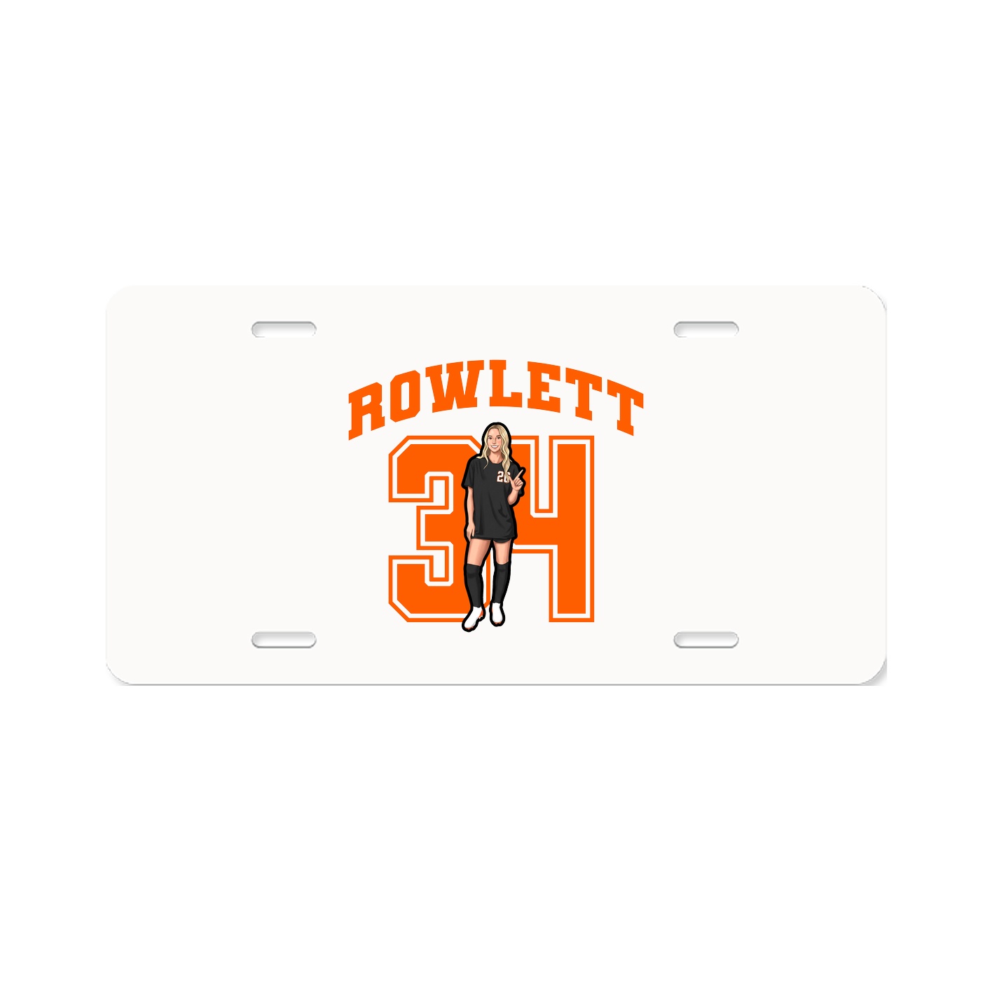 License Plate — Number in Classic