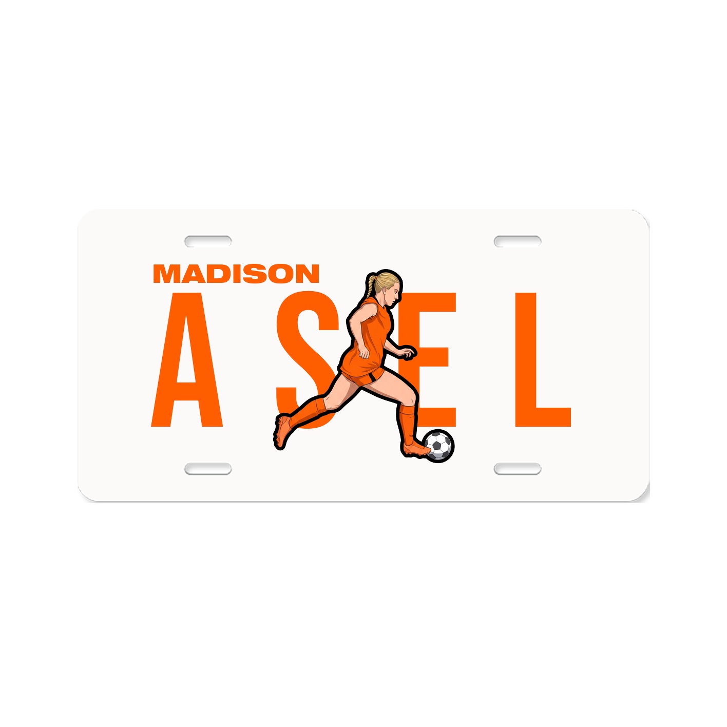 License Plate — Player Name in Classic