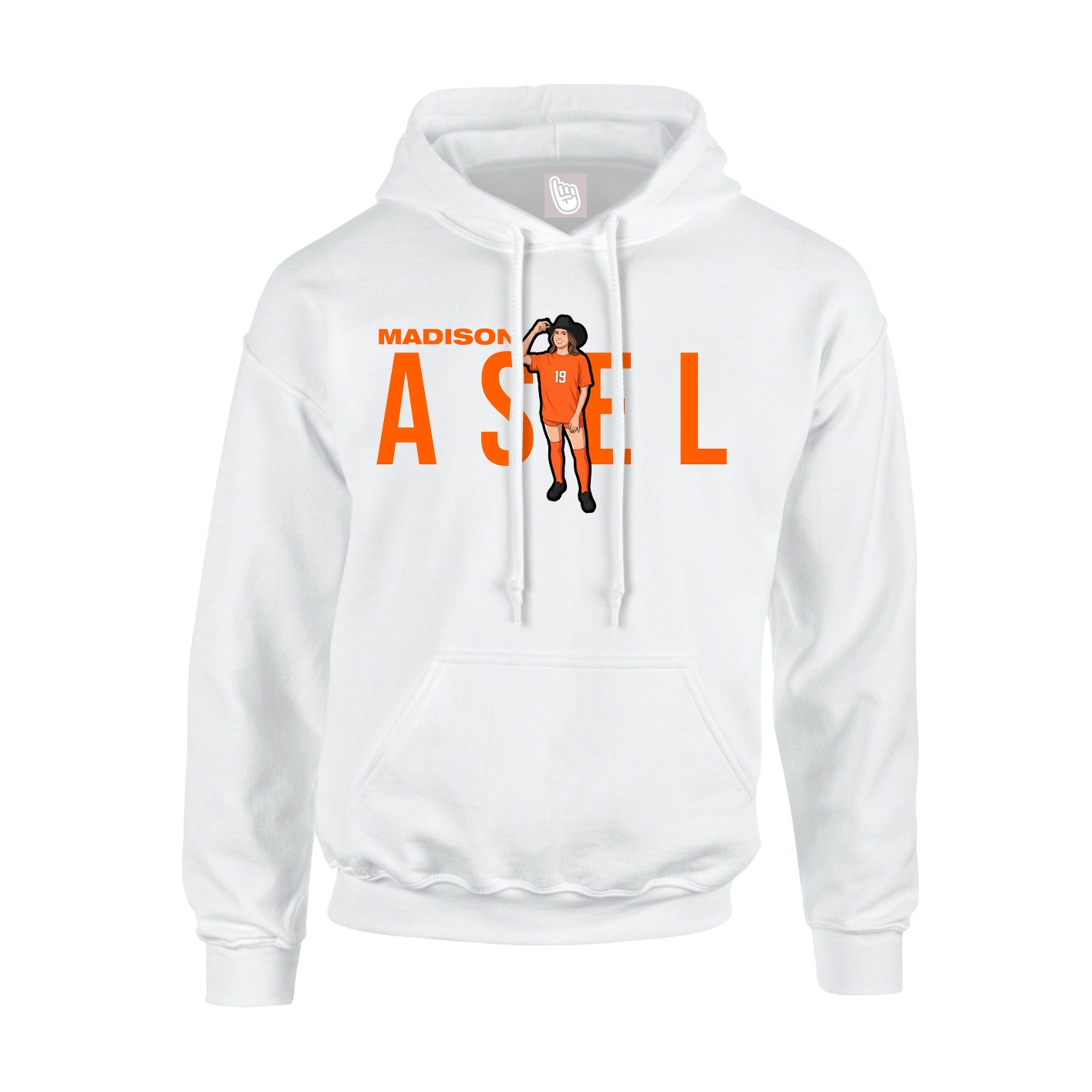 Hoodie — Player Name in White