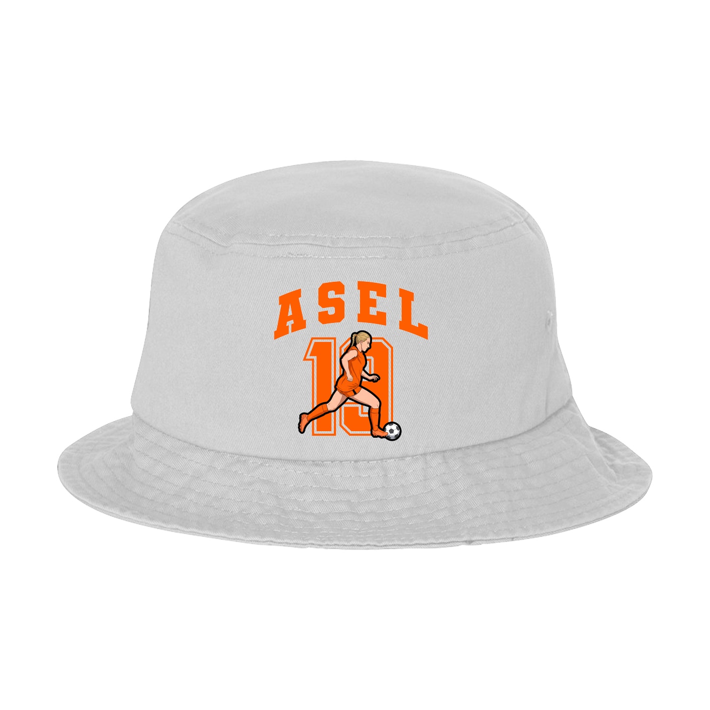 Bucket Cap — Number in White