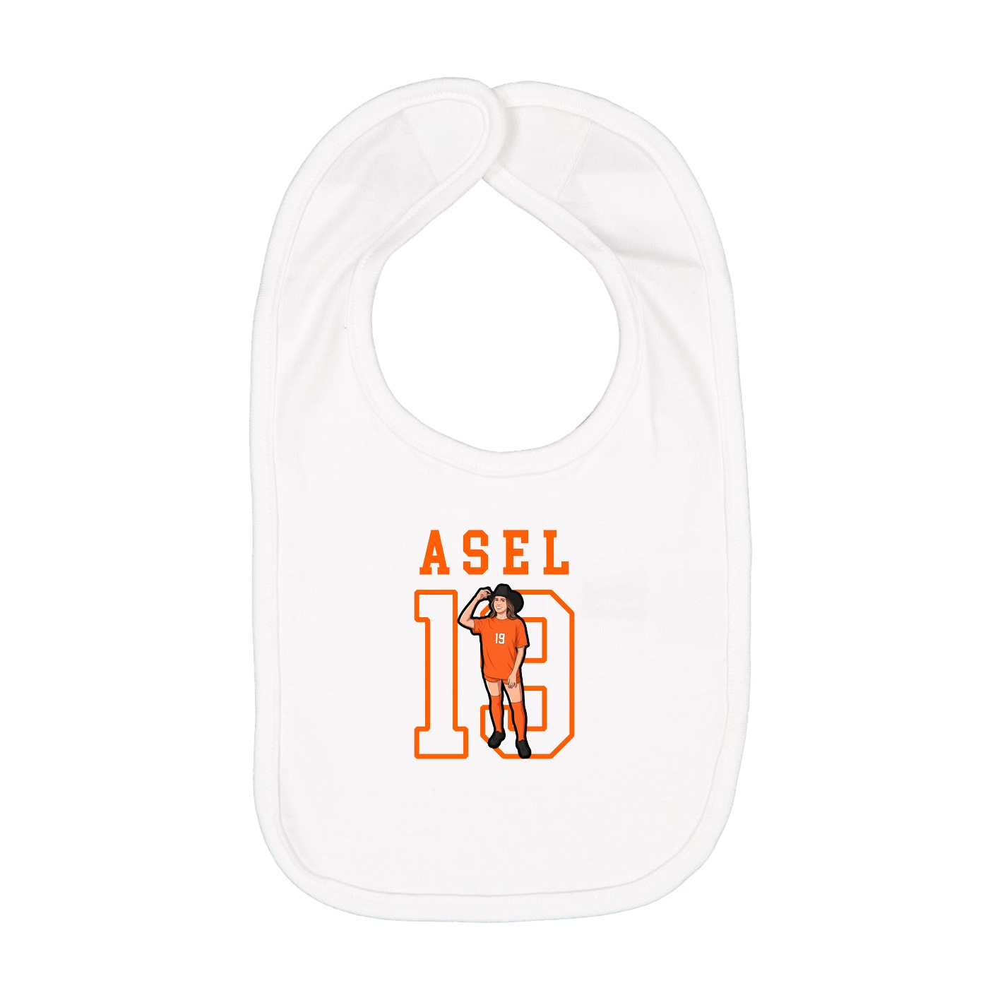 Infant Bib — Shirsey in White