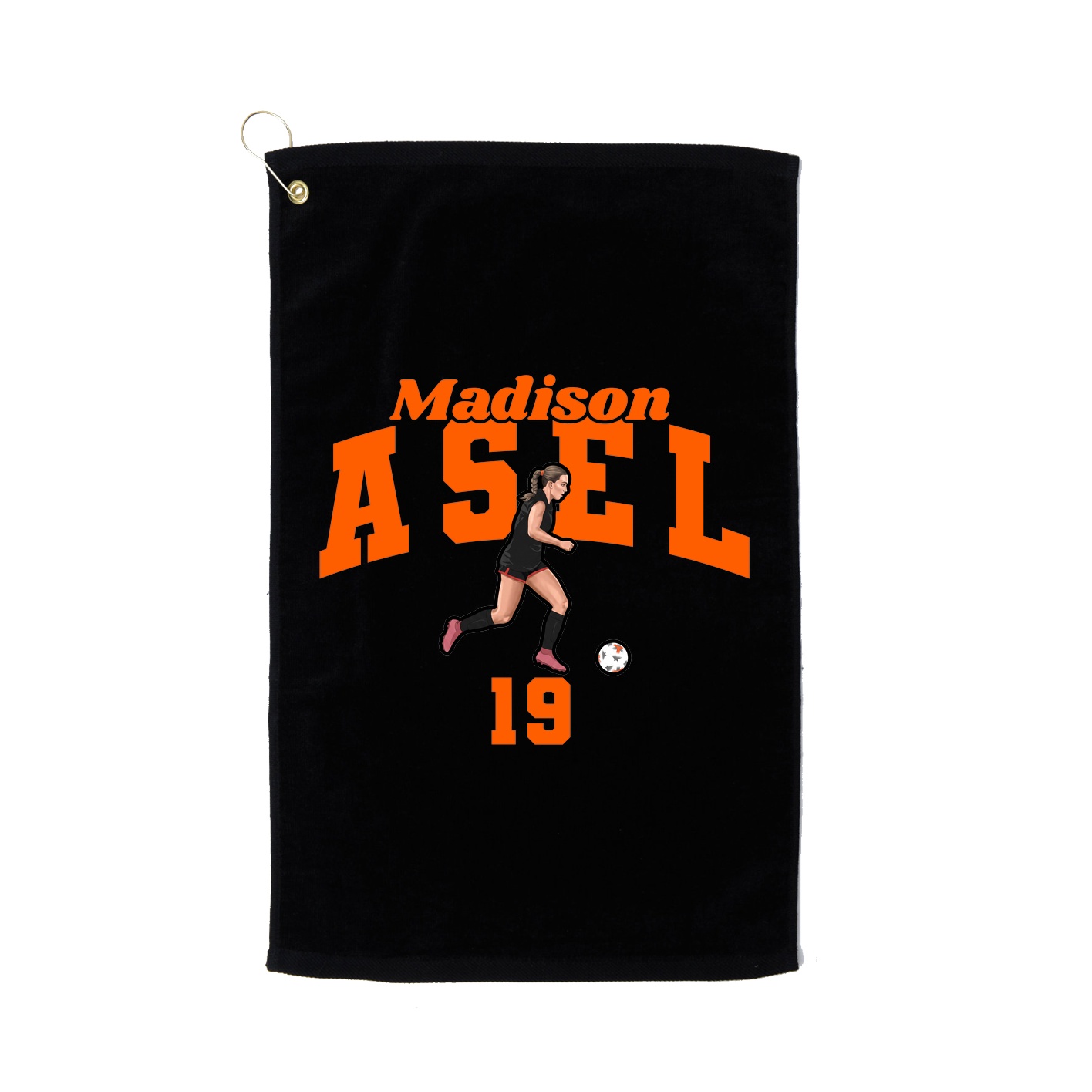 Golf Towel — Signature Arch in Black