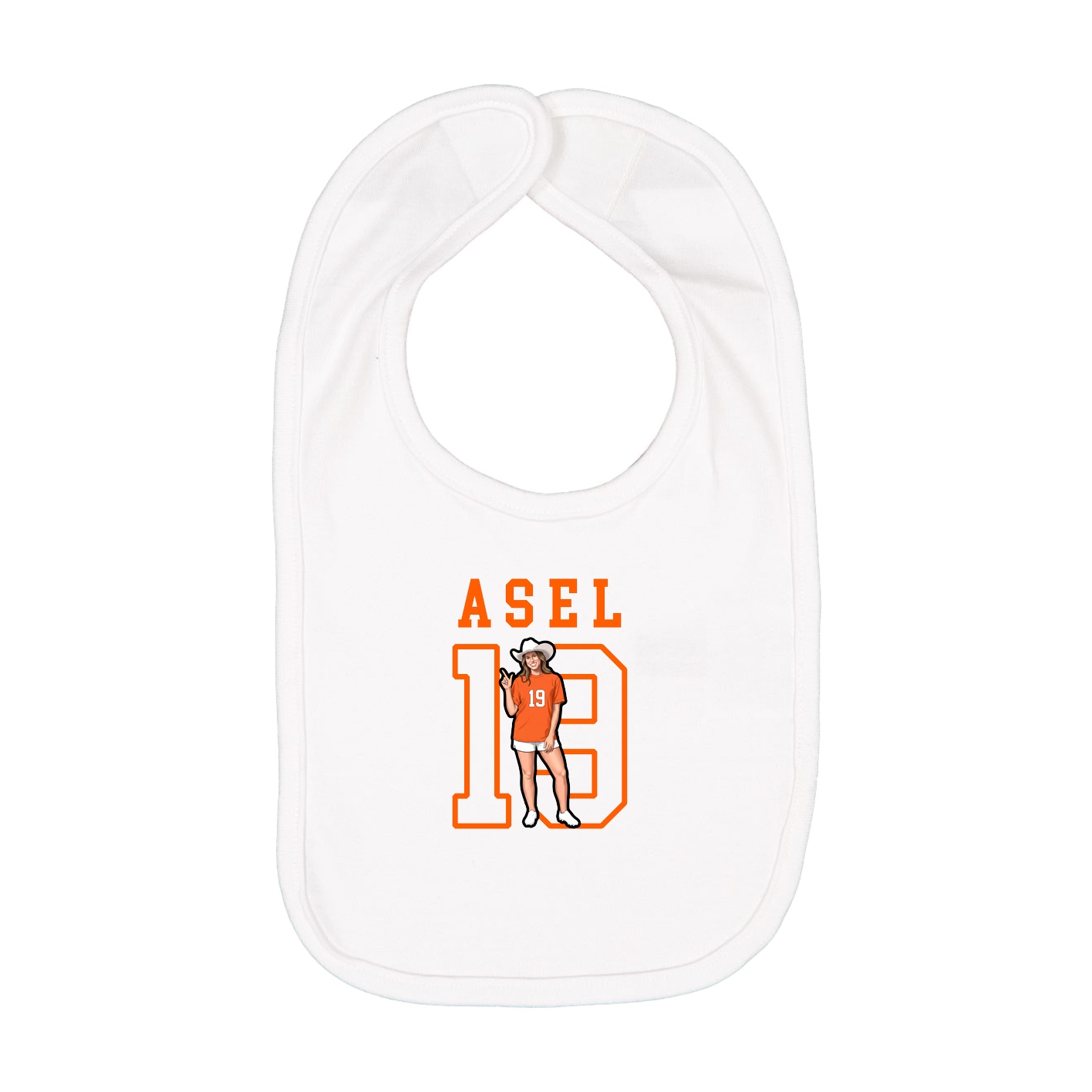 Infant Bib — Shirsey in White