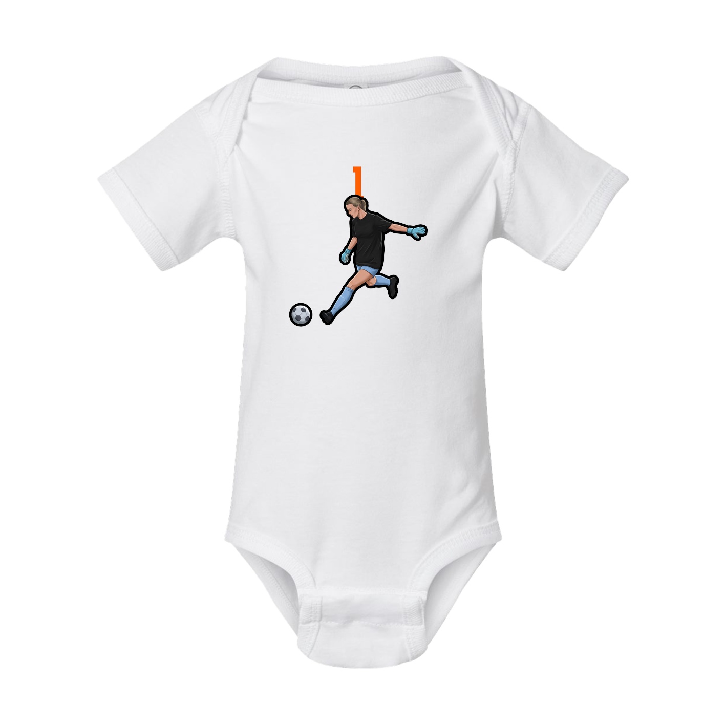 Baby Onesie — Number Top in White