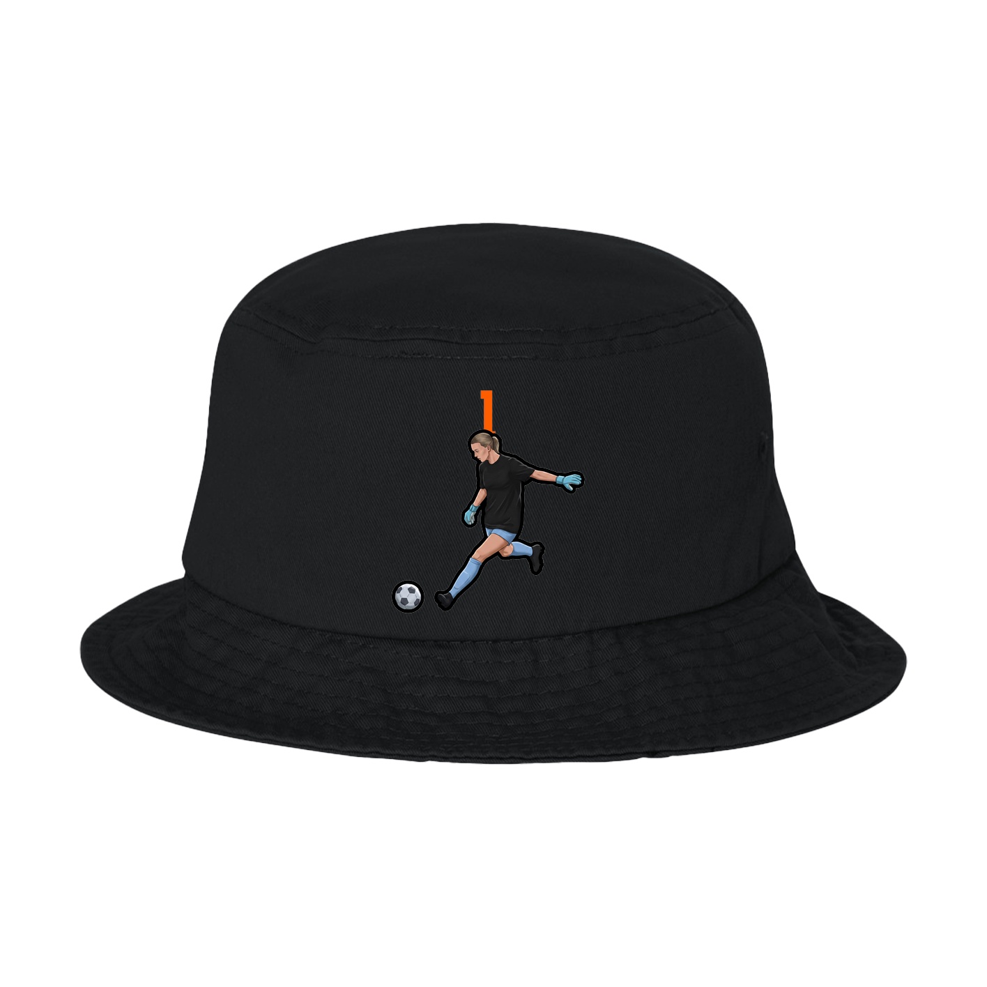 Bucket Cap — Number Top in Black