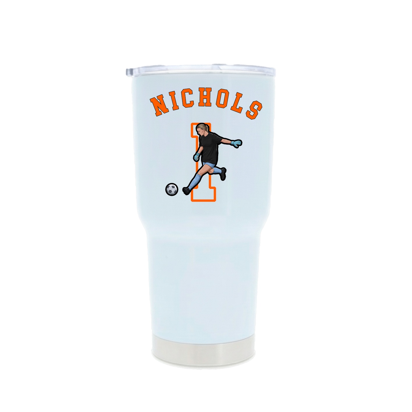 30oz Stainless Steel Tumbler — Shirsey Arch in White
