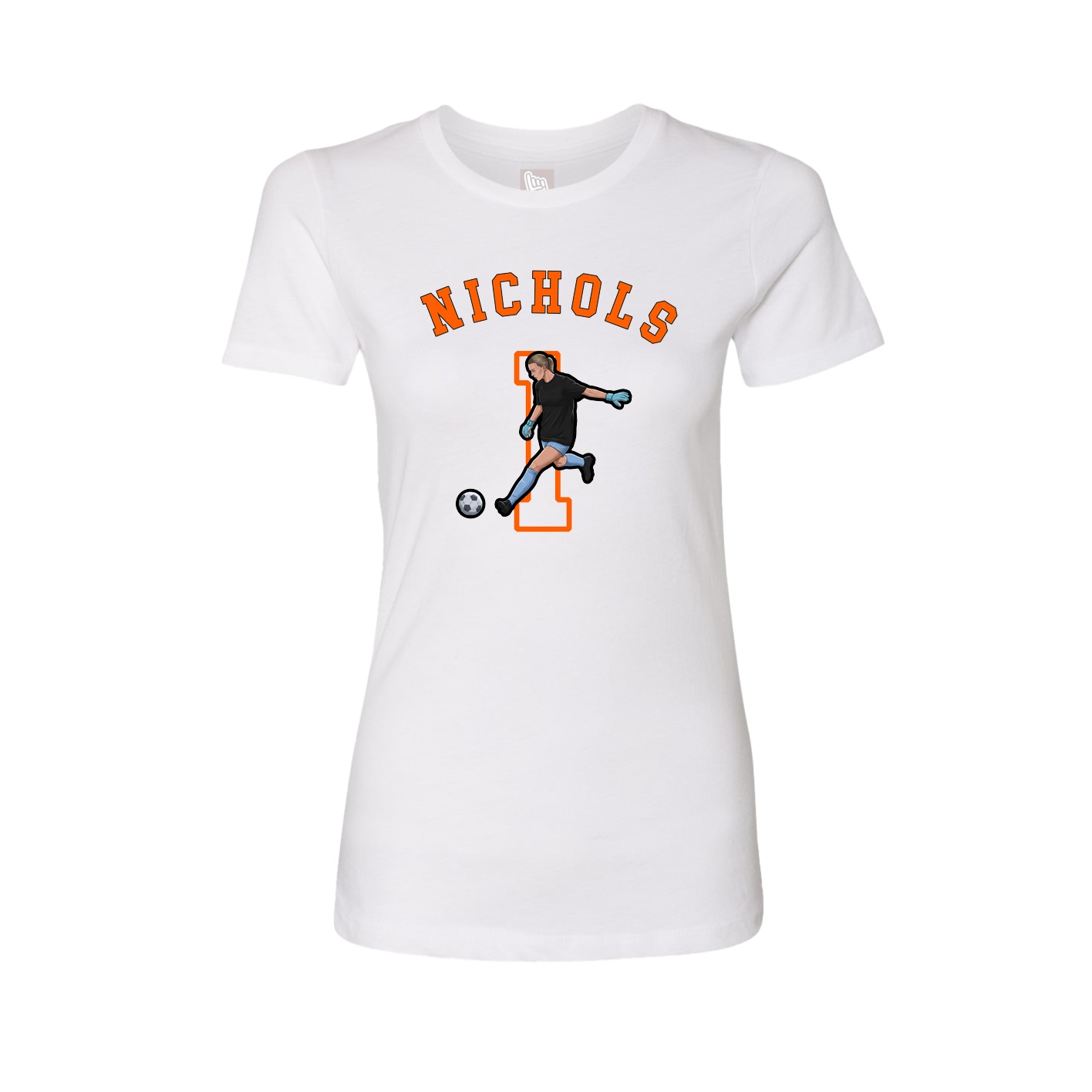 Fitted Women's Tee — Shirsey Arch in White