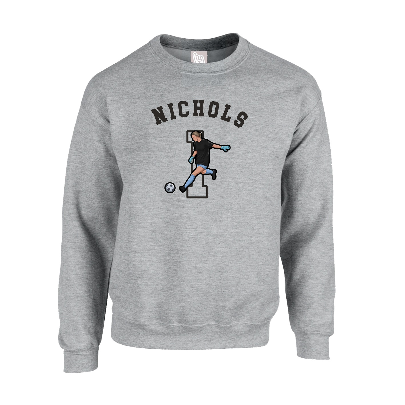 Fleece Crew — Shirsey Arch in Grey