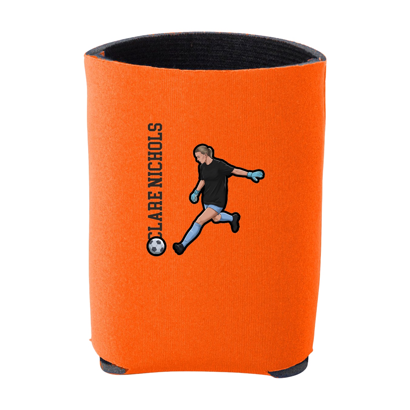 Can Holder — Name Vertical in Orange