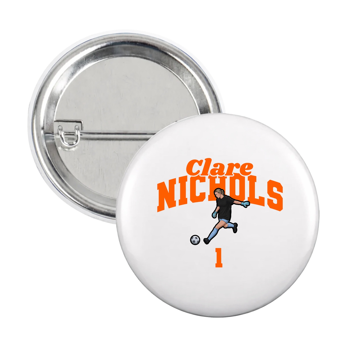 Game Day Button — Signature Arch in White