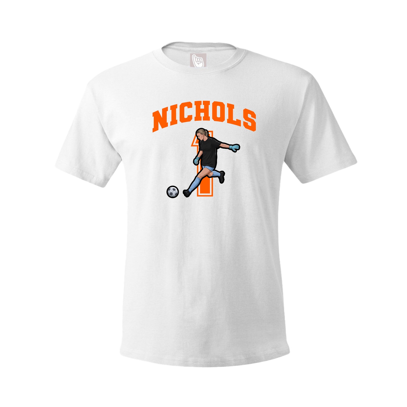 Youth Tee — Number in White