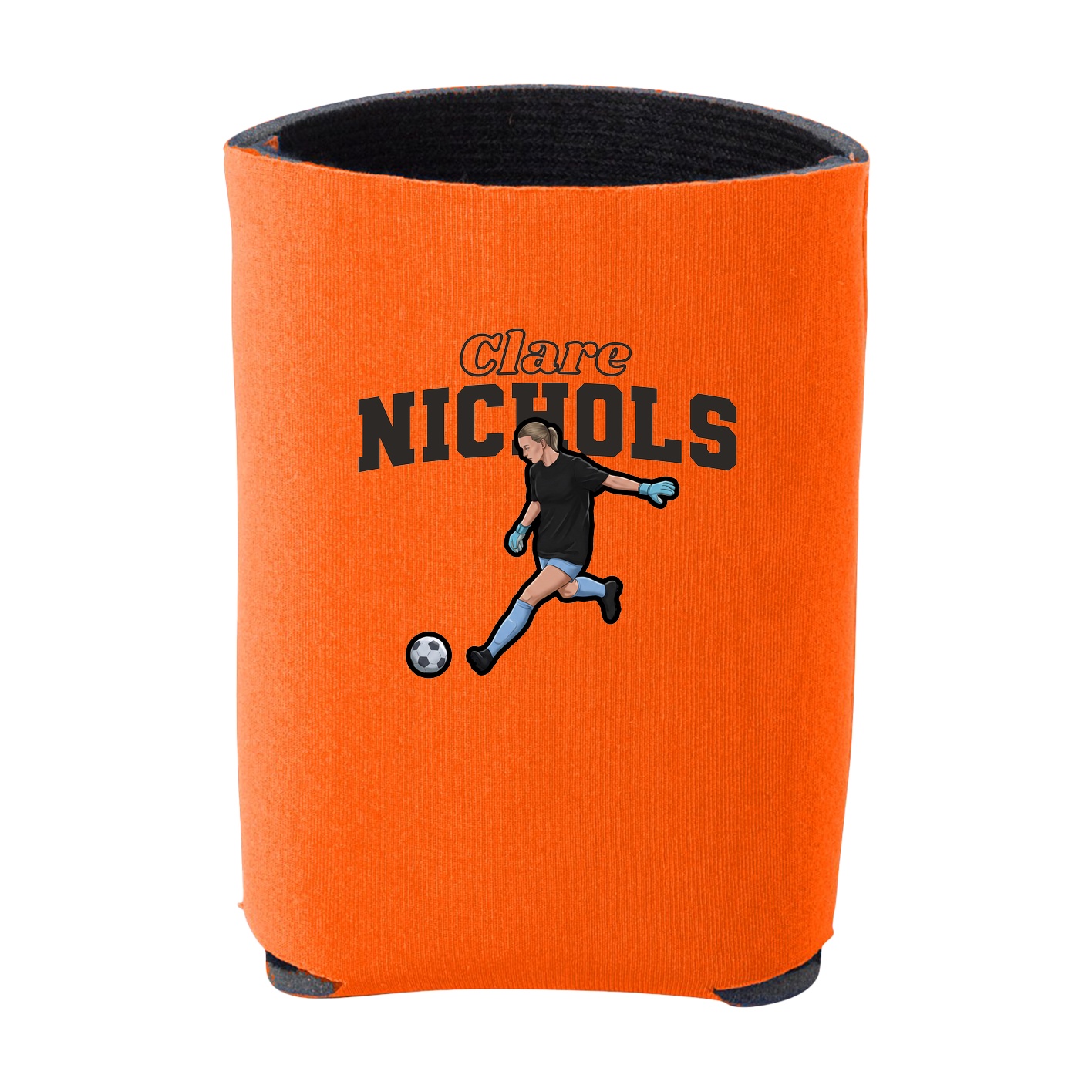 Can Holder — Name Arch in Orange