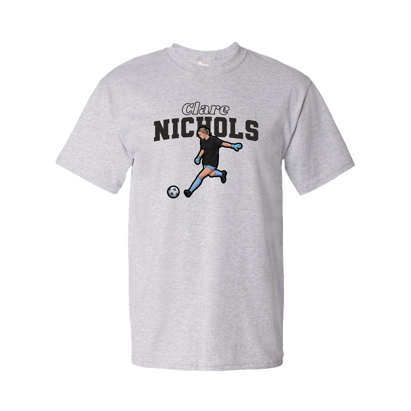 Tee — Name Arch in Grey
