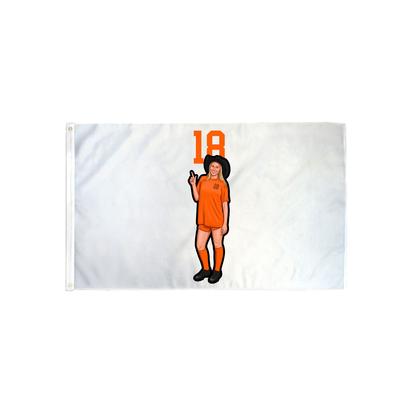 3x5 Flag — Number Top in Classic