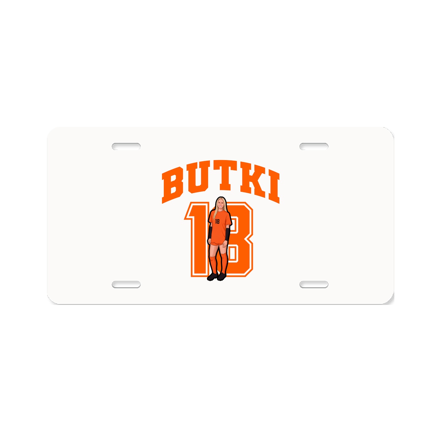 License Plate — Number in Classic