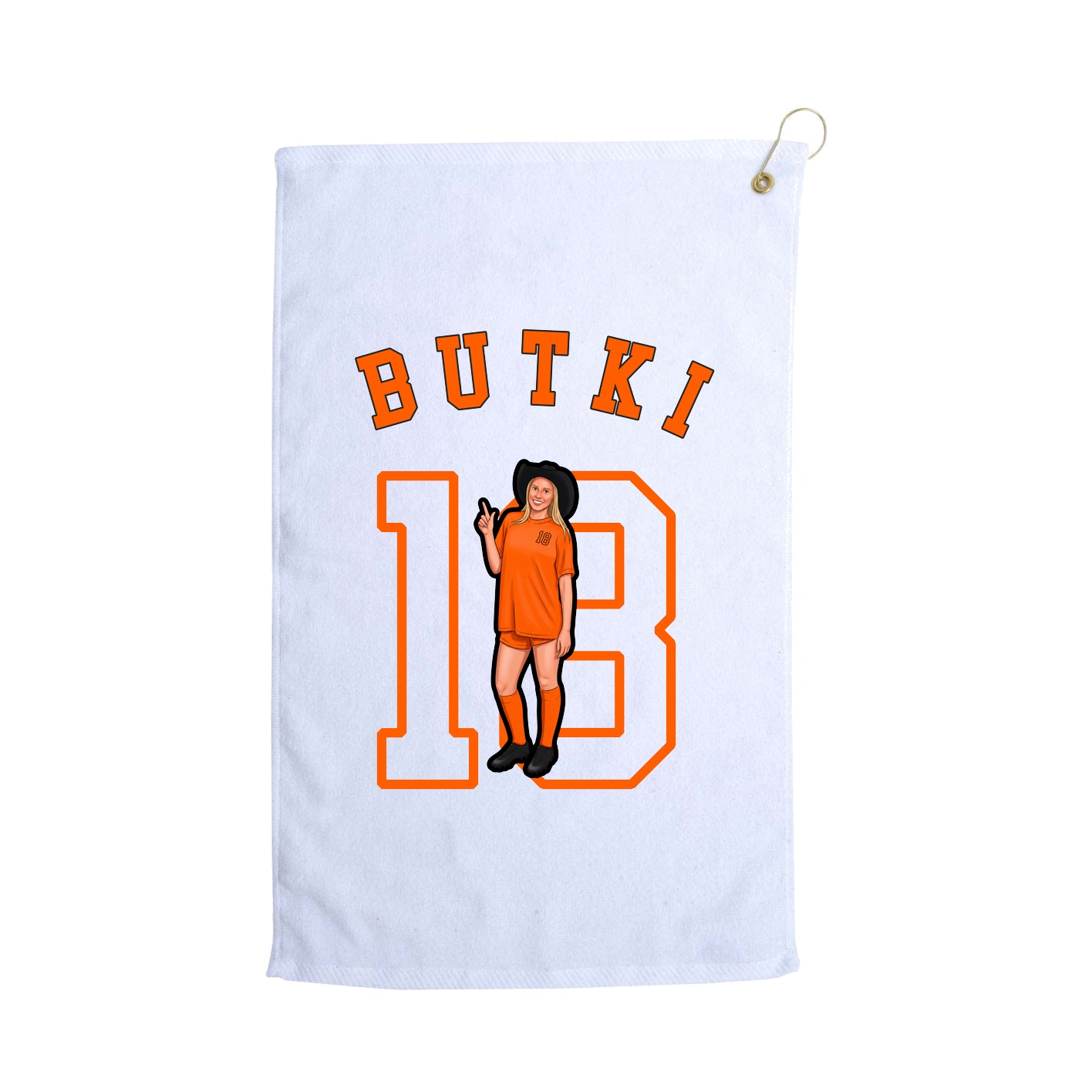 Golf Towel — Shirsey Arch in White