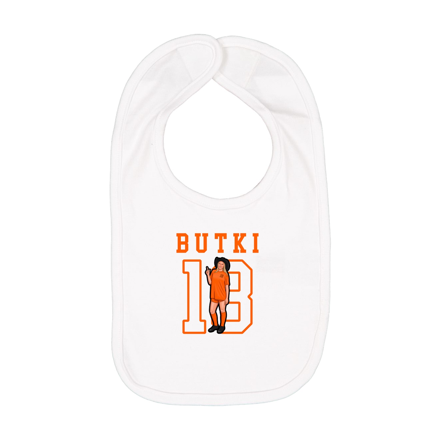 Infant Bib — Shirsey in White
