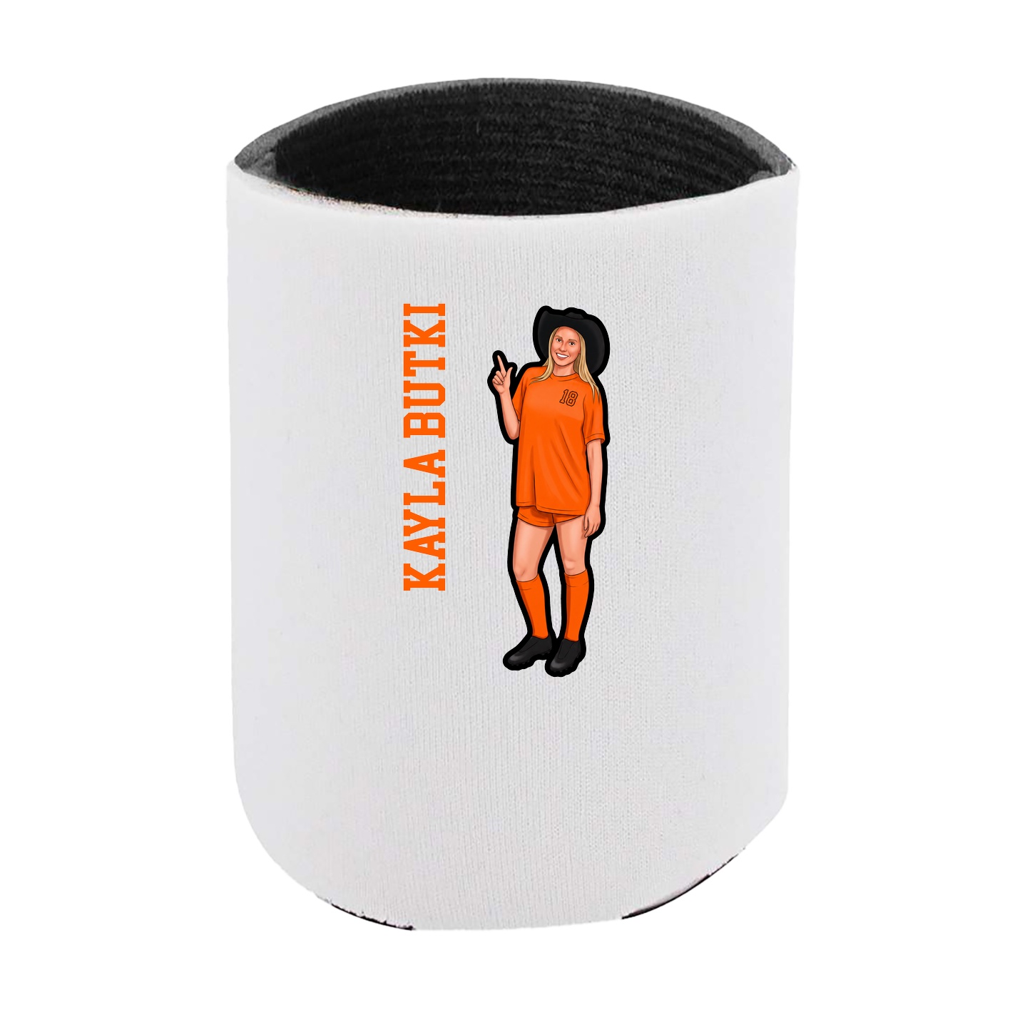 Can Holder — Name Vertical in White