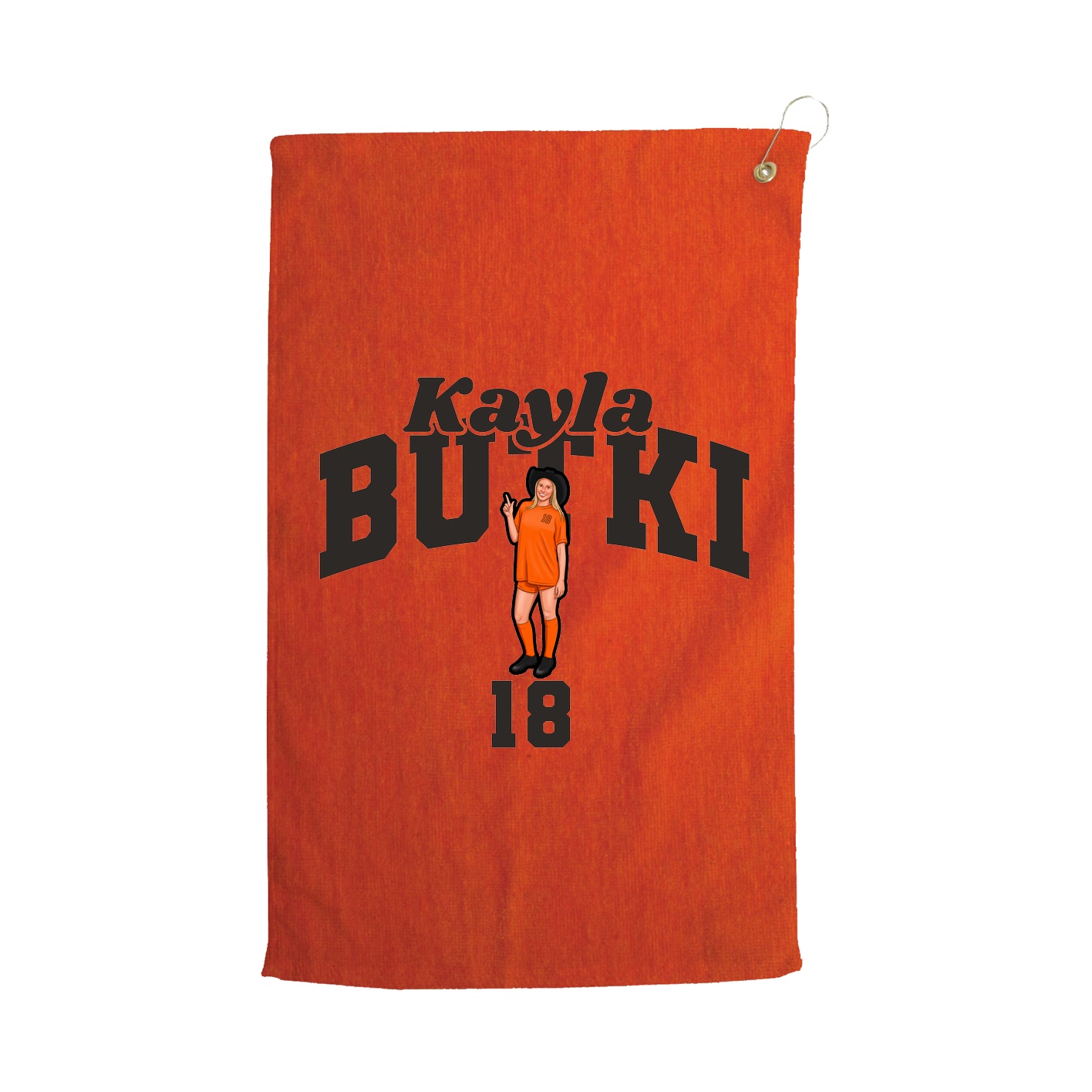 Golf Towel — Signature Arch in Orange