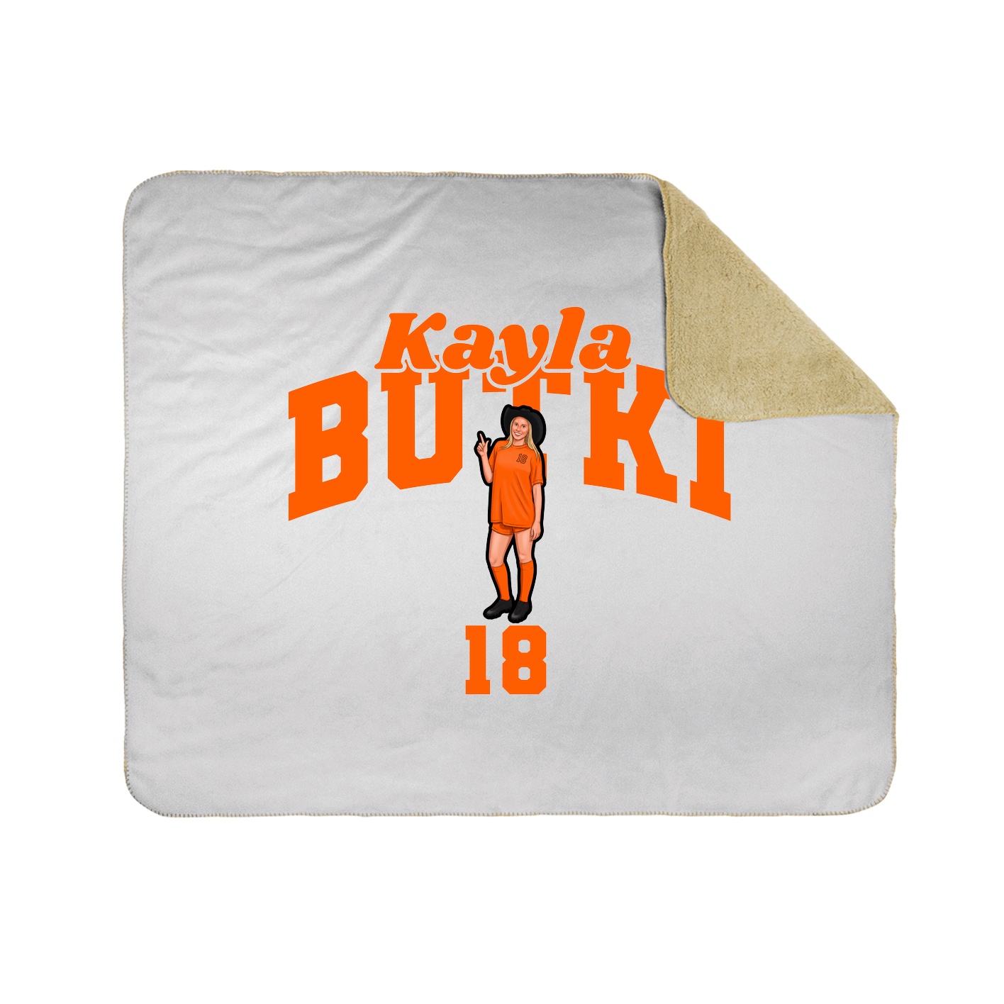 Throw Blanket — Signature Arch in White