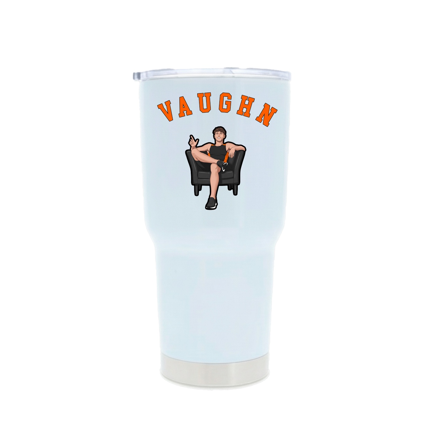 30oz Stainless Steel Tumbler — Shirsey Arch in White