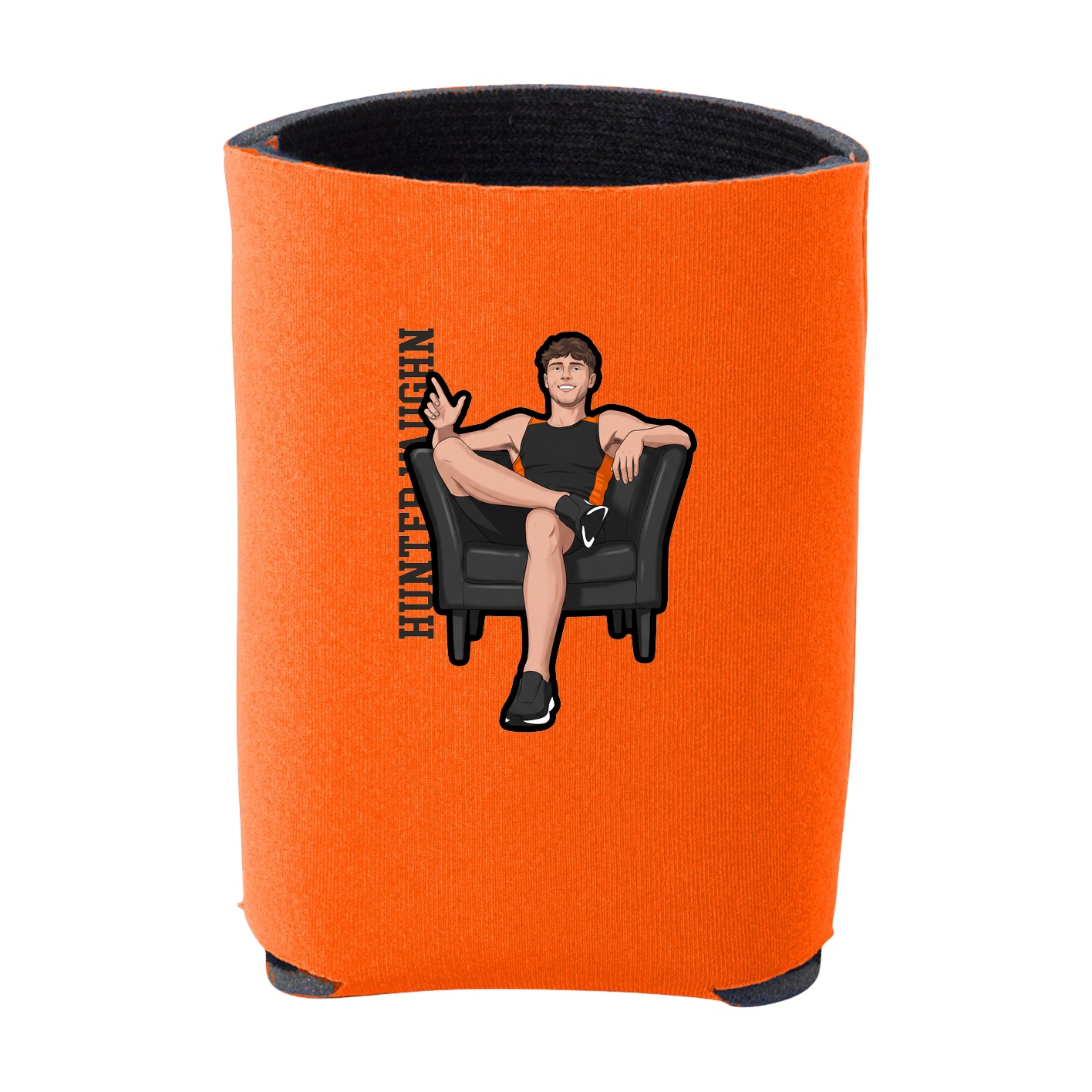 Can Holder — Name Vertical in Orange