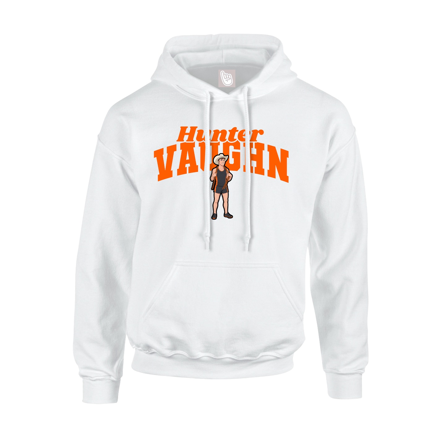Hoodie — Signature Arch in White