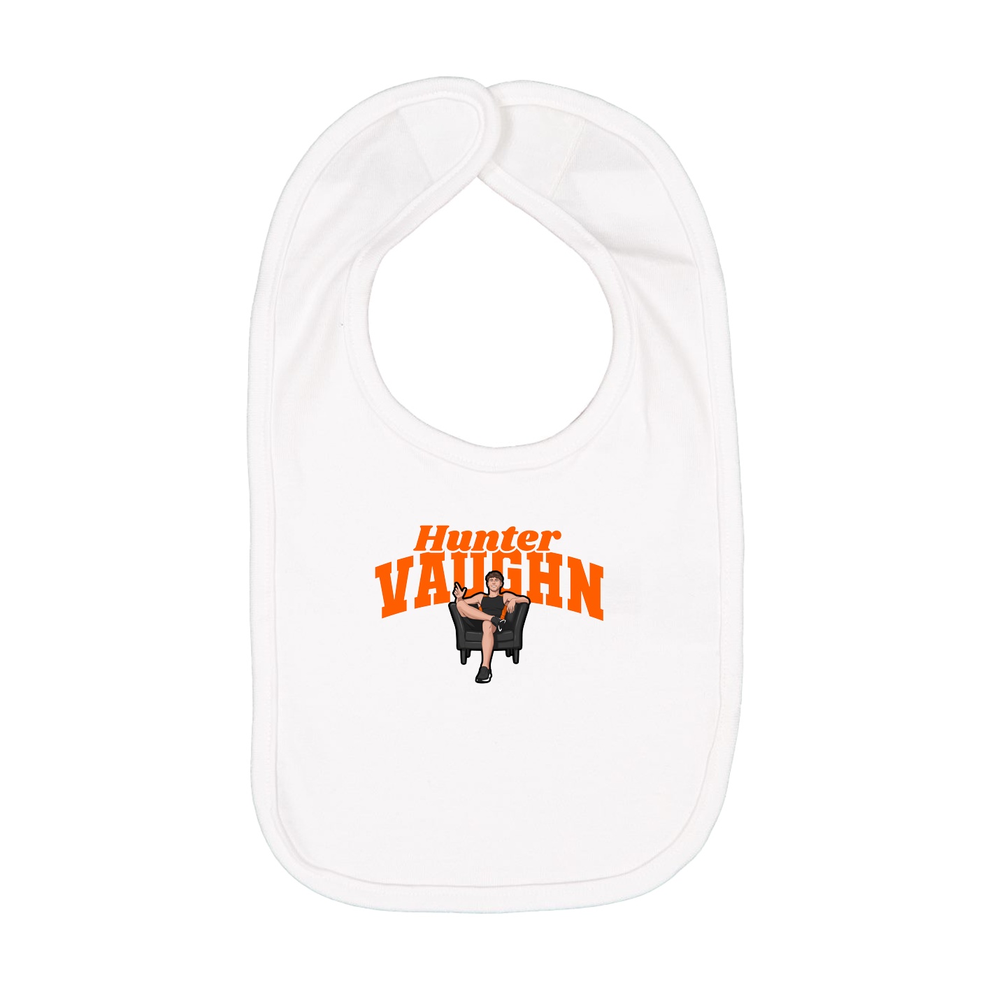 Infant Bib — Signature Arch in White