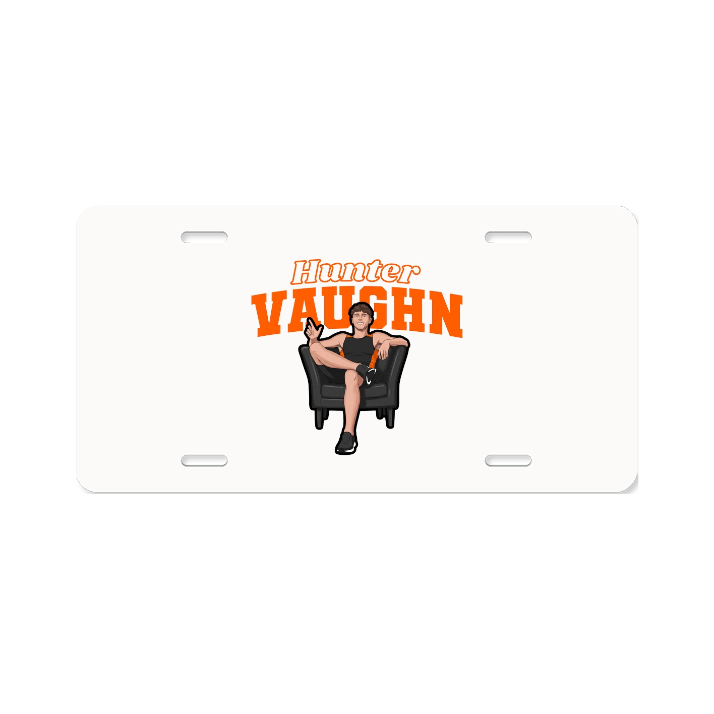 License Plate — Name Arch in Classic