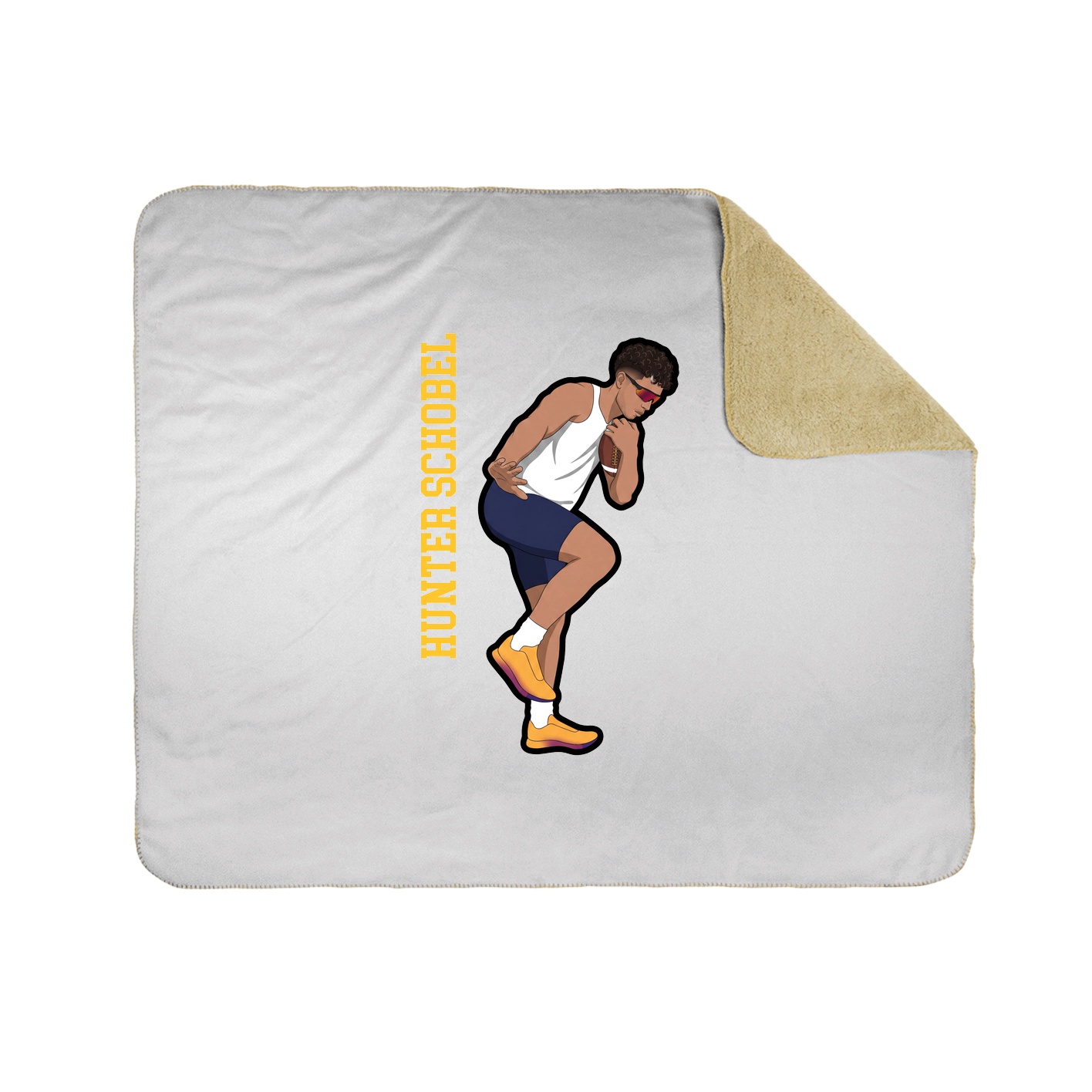 50x60 Sherpa Lined Throw Blanket